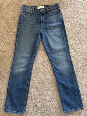 MOTHER Women’s The Dazzler  Straight-Leg Jeans in boys don't cry wash
